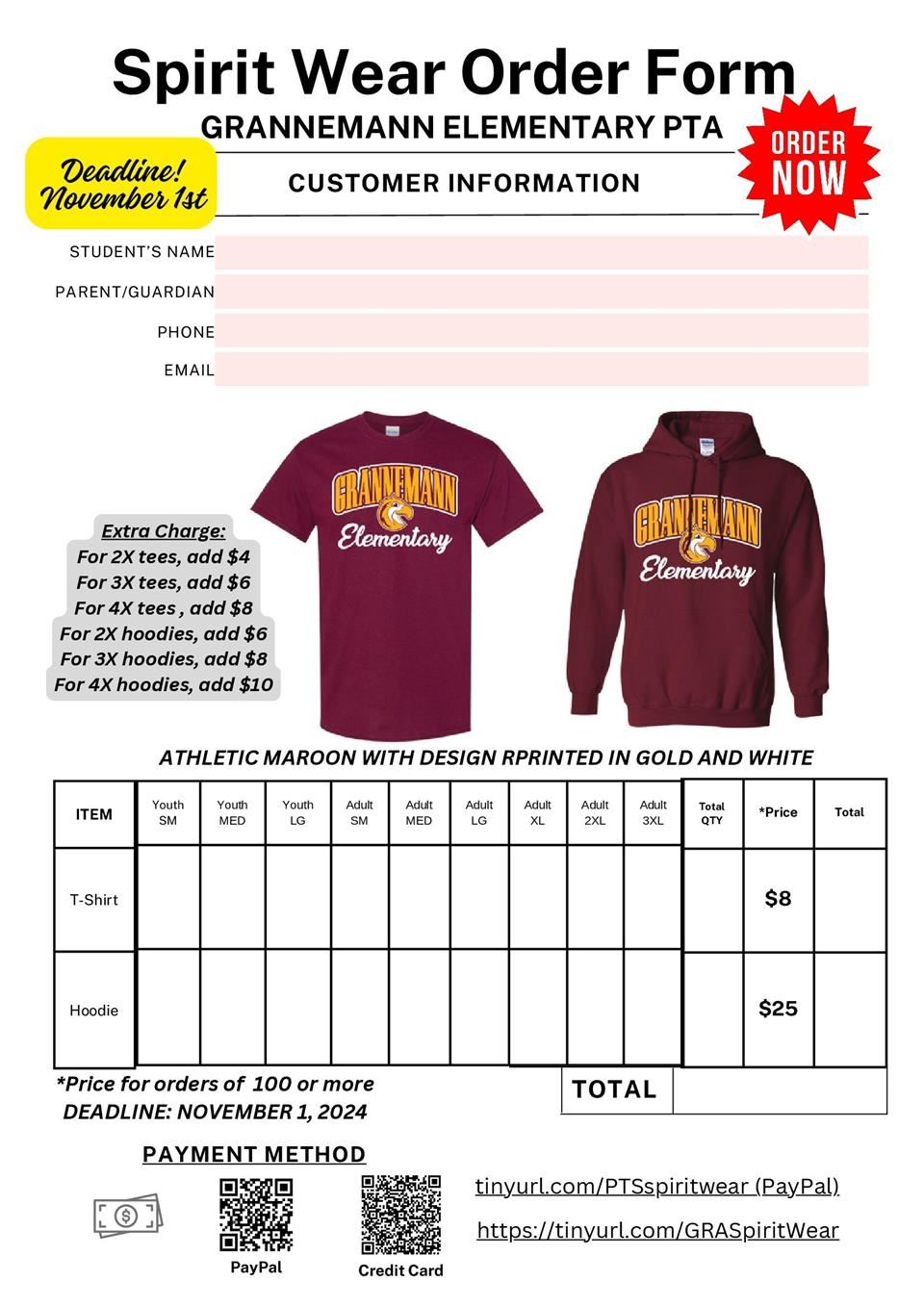  Spirit Wear